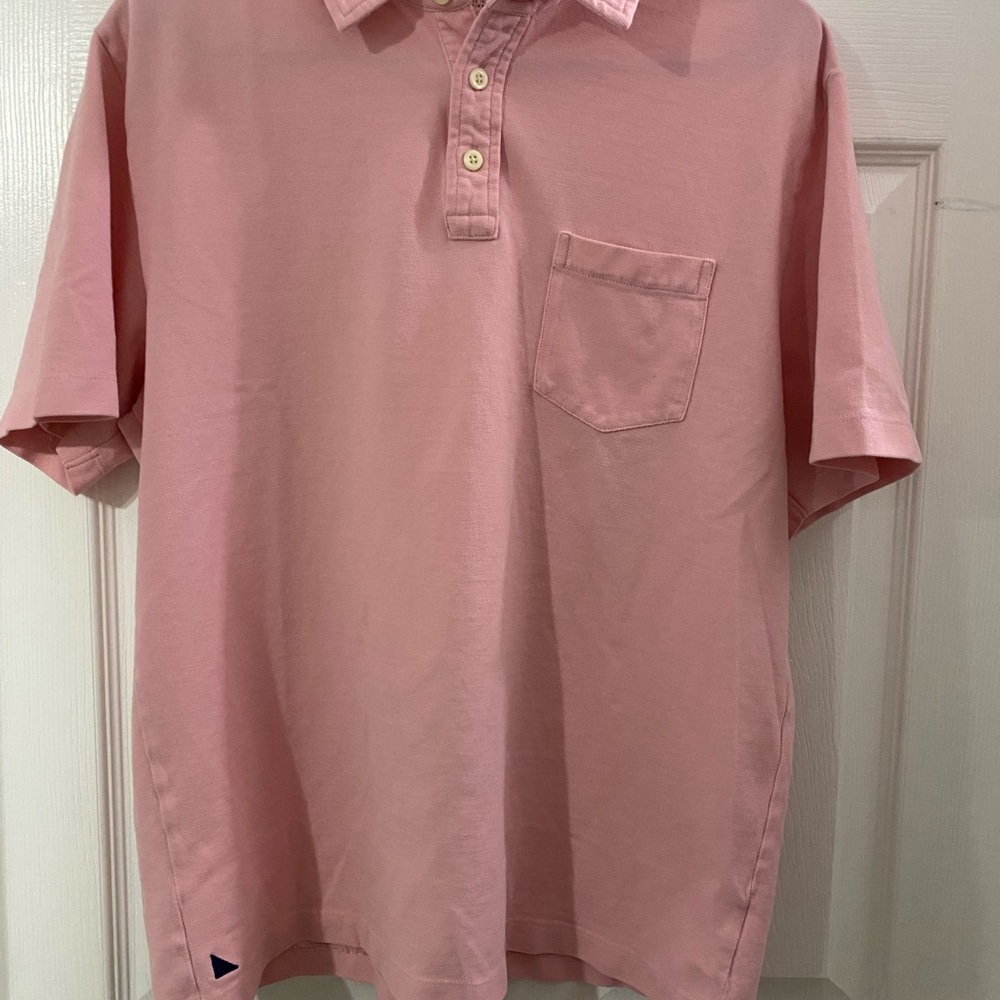UNTUCKit Men's Pink Polo Shirt with Chest Pocket